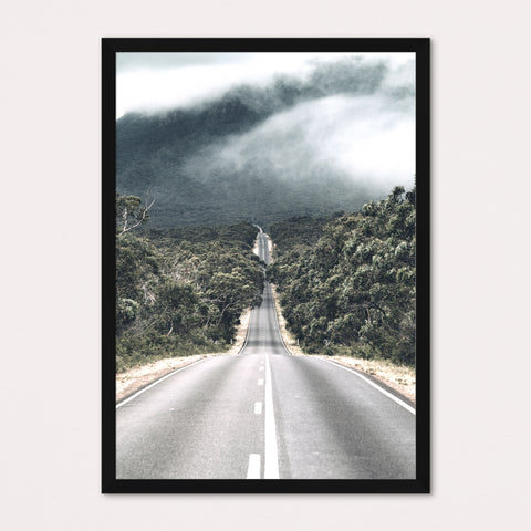 Long Road Portrait Framed Print