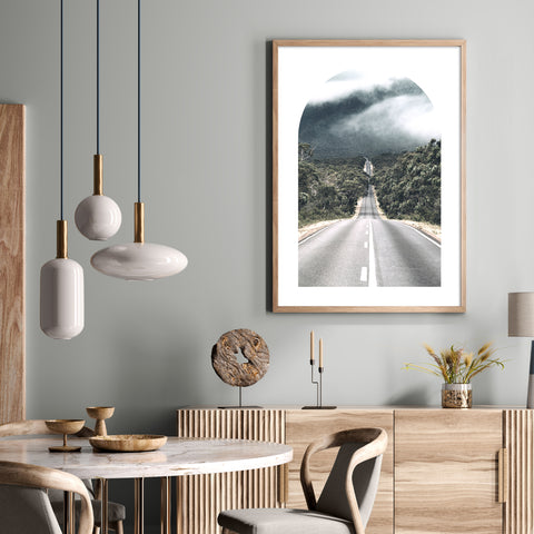 Long Road Portrait Framed Print