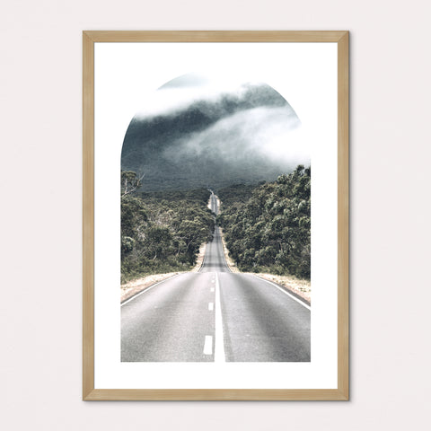 Long Road Portrait Framed Print