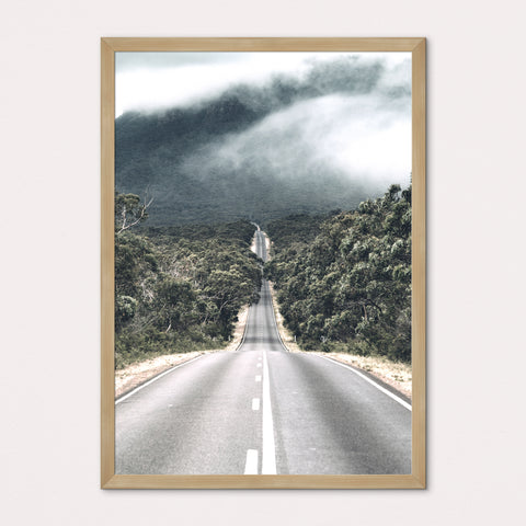 Long Road Portrait Framed Print