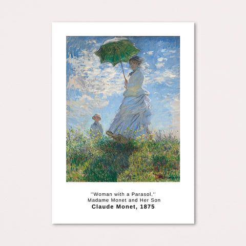 Claude Monet Woman with a Parasol Framed Print