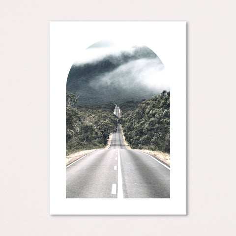 Long Road Portrait Framed Print