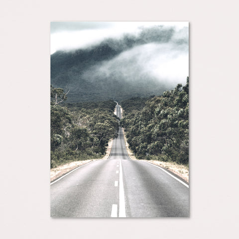 Long Road Portrait Framed Print