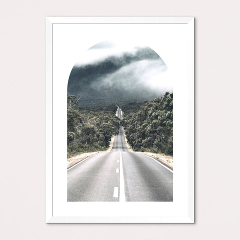 Long Road Portrait Framed Print