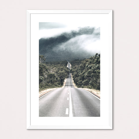 Long Road Portrait Framed Print