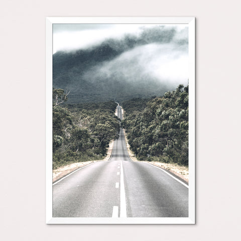 Long Road Portrait Framed Print