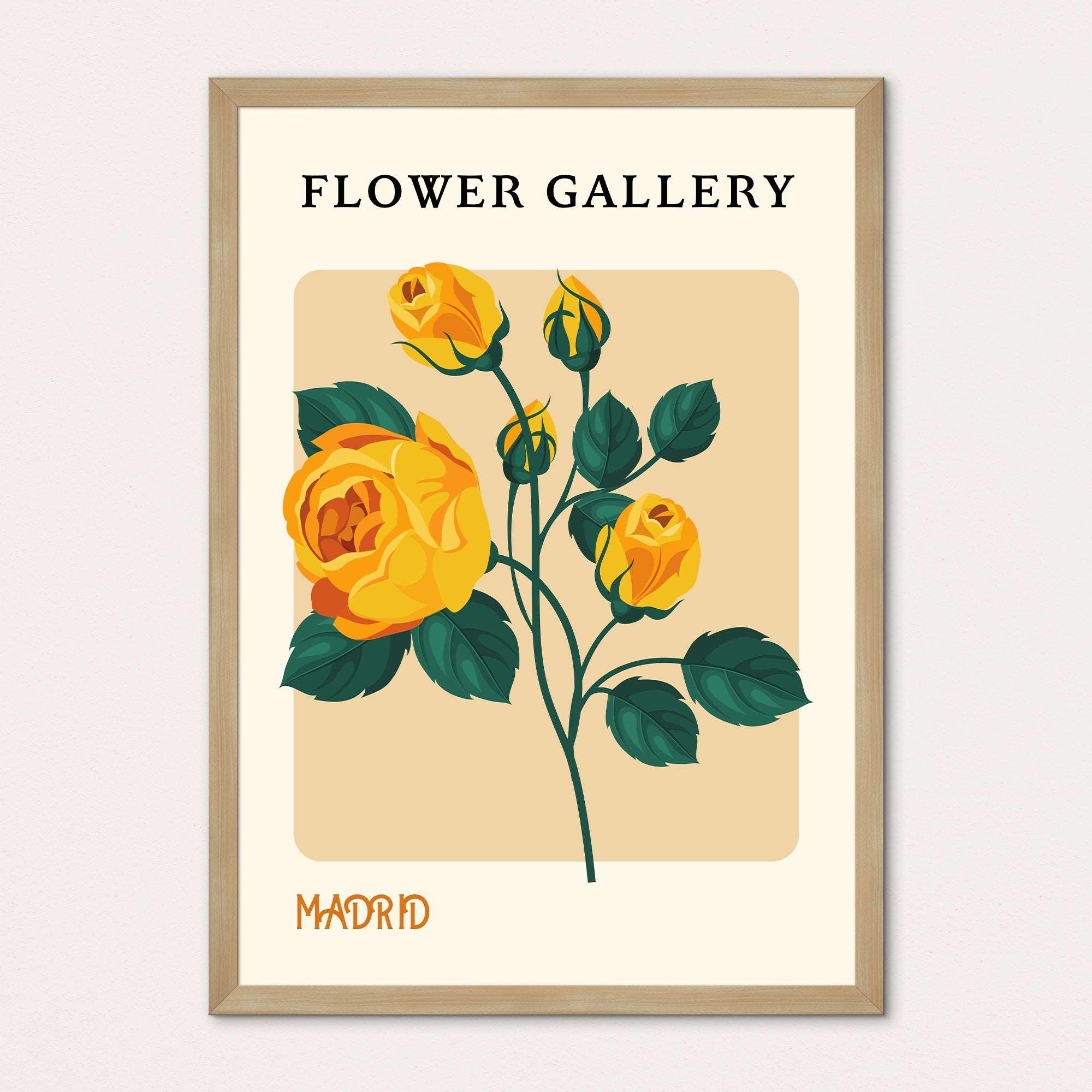 Flower Gallery Madrid Framed Print