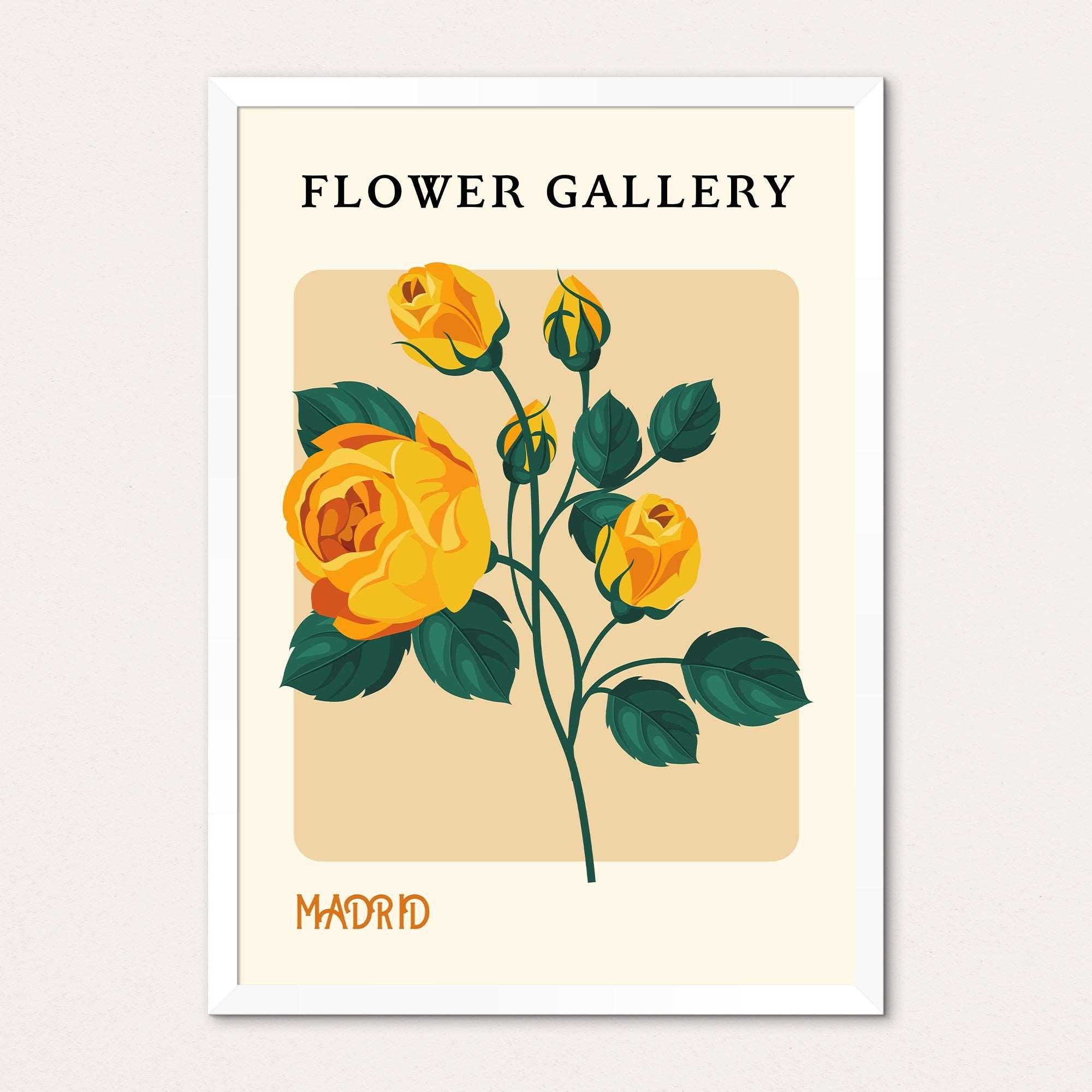 Flower Gallery Madrid Framed Print